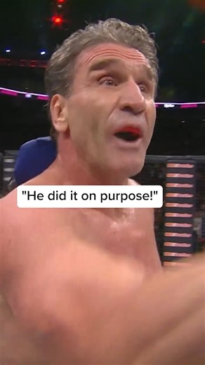 Controversial? Ken Shamrock was heated after the “low blow” and the KO 💥🥜 #MMA #KO #MuayThai #Controversial #fblifestyle | PFL MMA Live