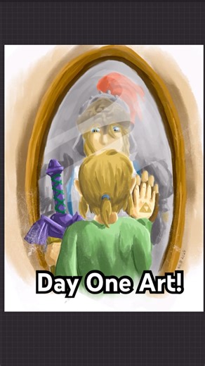 Drawing Link BTS in Botw-#linktober #zelda #fanart #art #digitalart #drawing #videogames#2025