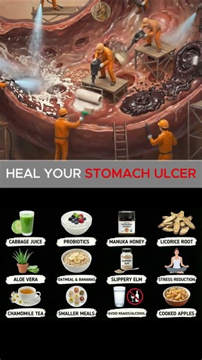 STOP the Burn! 🔥 The Ultimate Ulcer Diet Checklist #healingdecoded #stomachulcer #superfoods