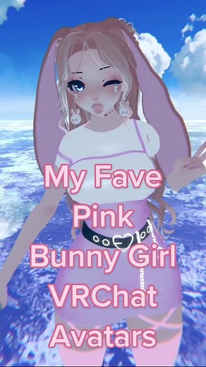 Here are some of my favorite pink bunny girl VRChat avatars! Some are quest compatible too. #vrchatavatars #vrchatavatar #vrchatavatarworld #quest