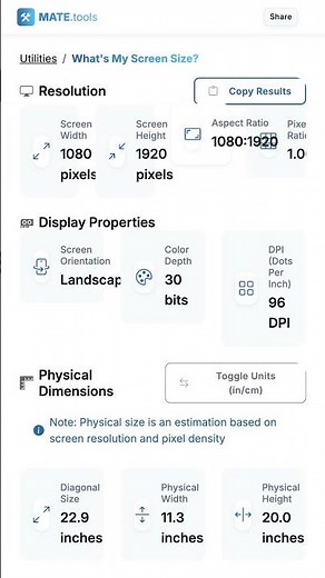 What's My Screen Size? for FREE #Shorts