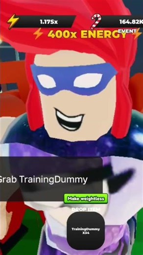1.17Sx energy in strongman simulator #roblox #shorts #happynewyear