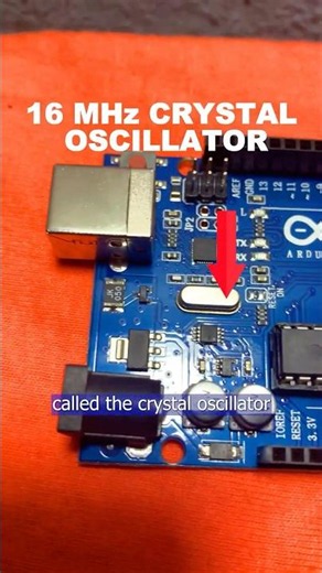 how crystal oscillator works on the arduino uno board