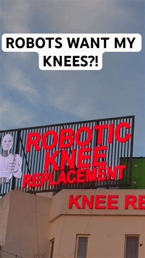 Trusting a Robot With My Knees?! 😂 #shorts