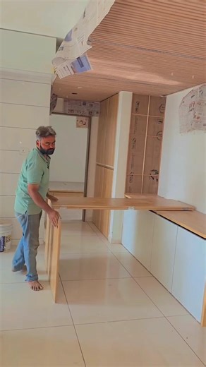 2 in 1 Multifunctional table with crocary box furniture design 02 | #ytshorts #furniture #viralvideo