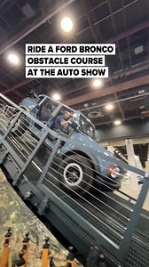 64K views · 386 reactions | : https://l.mlive.com/xtpsgs Ride a Ford Bronco on an indoor obstacle course right on the Detroit Auto Show floor. MLive's Edward Pevos took a ride in a 2025 Ford Bronco Badlands Edition EV Friday and checked out some of its off-road features. (Santino Mattioli/Edward Pevos/MLive.com) | MLive.com | Facebook