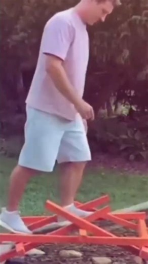 Building a SELF SUPPORTING BRIDGE 🌉 in 20sec