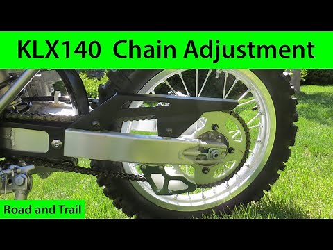 Kawasaki KLX140 Chain Adjustment