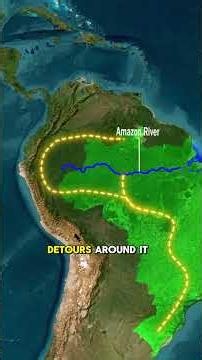 Why Does the Amazon River Have NO Bridges? 🤯 (Map Animation)