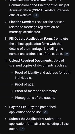 Marriage certificate process in Andhra Pradesh