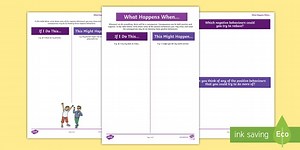 Positive and Negative Behaviours Reflection Activity