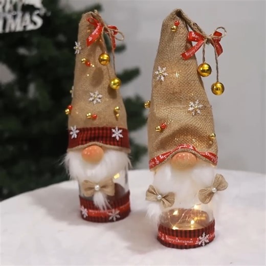 Easy Christmas gnome bottle | Life and Fun Story