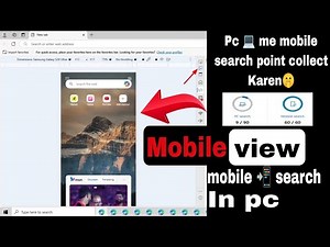 Mobile search in pc 🤫 Microsoft rewards mobile search trick || mobail search point collect kre
