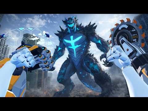 Fighting Giant Kaiju with NEW Weapons as a Mech In VR