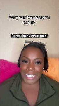 What does staying on code mean?