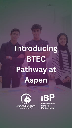 Aspen Heights British School on Instagram: "Every student’s future looks different, and their Sixth Form pathway should reflect that. Our Head Teacher of Secondary, Andrew Durcan, introduces the BTEC pathway, expanding our Sixth Form provision alongside the IB Diploma Programme. This applied, career-focused route offers students more choice in how they learn, prepare for university and step confidently into life beyond school. At Aspen Heights British School, we believe strong post-16 pathways, 