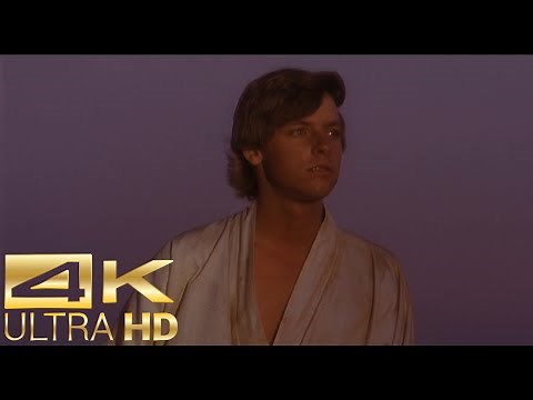 Binary Sunset Scene [4k UltraHD] - Star Wars: A New Hope (Force Theme)