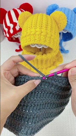 🤩😍Beautiful and easy to crochet hat pattern for Beginner #crochet #crochetpatterns #knitting #diy