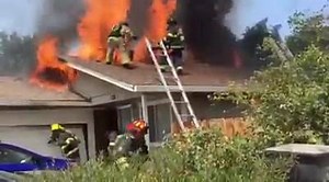 At approximately 2:40 p.m. on Wednesday, Modesto Fire, Stanislaus Consolidated Fire and Ceres Fire responded to reports of a working structure fire on James Street in Modesto. First arriving crews found a vehicle, debris and a garage involved with fire. The fire spread quickly throughout a duplex and to an adjacent two-story single-family home before crews could get it contained. All occupants were outside and accounted for when crews arrived and there were no reported injuries. Four adults and 