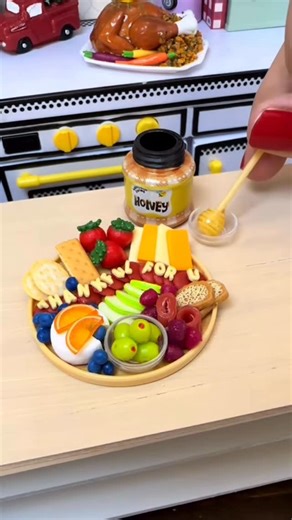 Katie Sieg | Thankful for all of you ❤️ This little MiniVerse charcuterie board is still one of my favorite remixes 🦃🧡 #miniatures #miniverse | Instagram