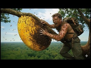 My First Encounter With Angry Jungle Bees – The Most Dangerous Honey Hunt Ever | wild honey