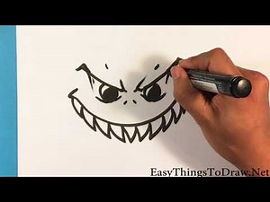 How to Draw Angry Monster Face - Step by Step Beginners