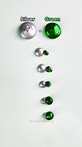 4.5M views · 14K reactions | Silver + Green Color Mixing! . . . . . . . . #colors #paintmixing #colormixing #art #artvideo #color #mixing #palette #asmr #asmrsound #satisfying #satisfyingvideo #artcraftblend | Art Craft Blend | Facebook