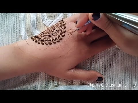 Karwa Chauth Special back hand mehndi design | Easy mehndi design | Mehandi ka design | Mehndi 2024