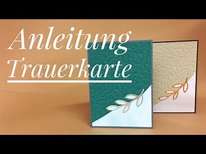 Trauerkarte basteln mit Stampin´ Up Produkten
