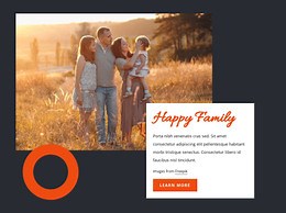 Happy family - Website Template by Nicepage