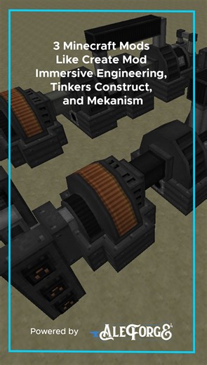 AleForge on Instagram: "3 Minecraft Mods You Should Check Out Looking for a new Minecraft mod to explore? Here are three you should definitely try. 1. Immersive Engineering Ever wanted to dive into electricity and machinery? Build massive contraptions like water wheels, crushers, and powered factories using real-looking wires and generators. 2. Tinkers Construct Tired of your tools breaking? Tinkers Construct lets you create custom tools with unique materials, modifiers, and effects. It’s a long