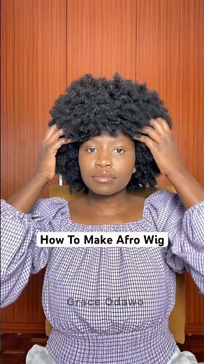 How To Make Afro Wig| Wig Making Tutorial For Beginners #youtubechamps #crochetwig #afrowig