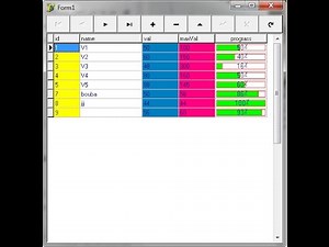 Delphi Draw Progress Bar in TDBGrid