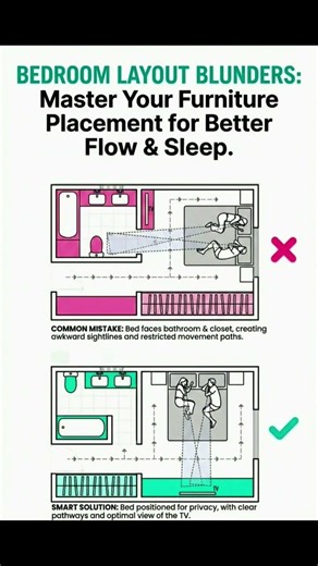 Bedroom Layout Blunders | Bed Placement | #Shorts