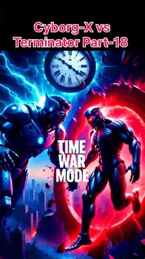 ⏳Cyborg-X vs Terminator Part - 18 #TIME WAR MODE #Epic Time Travel Sci-Fi Story Hindi