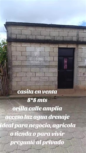 Casita en venta ideal para negocio o vivienda
