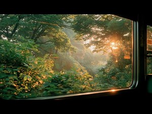 POV: The train window frames the world like a painting