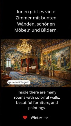 🇩🇪 German Story for Beginners | Schloss Neuschwanstein 🏰 | A2 Listening Practice