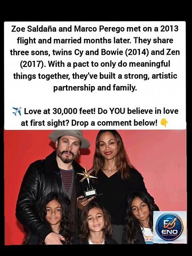 Zoe Saldaña Met Husband on a Flight & Married MONTHS Later! ✈️💍❤️