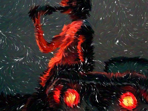 Processing图片鼠标交互像素线段构成画笔绘制动态海报