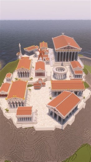 Miuskii on Instagram: "🏛Acropolis Build in Minecraft🔥➡️Full video on my YouTube! #minecraft #minecraftbuilds #minecraftbuild #minecraftbuilding"