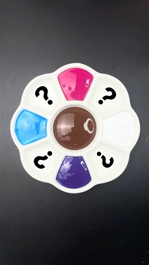 ✨ Magenta, White, Violet, Cyan & Brown Color Mixing Surprise 🌈 #colormixing #shorts