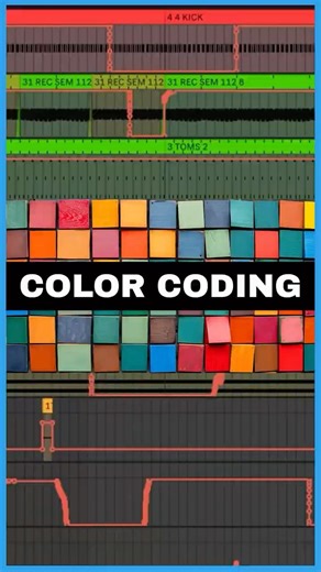 Color Coding Your Mix = Faster Workflow! 🎨🎛️