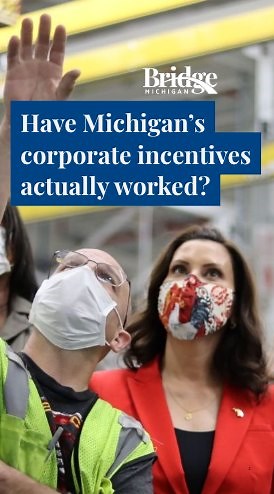 1.9K views · 24 reactions | Gov. Gretchen Whitmer has pressed for more money for job-creating subsidies. But after some deals sputtered, lawmakers say it’s time for reforms. #Michigan #businesssolutions | Bridge Michigan | Facebook
