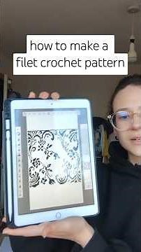 to make a filet crochet pattern you just need some maths and lots of patience! #crochetpattern