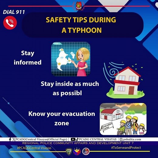 SAFETY TIPS DURING A TYPHOON