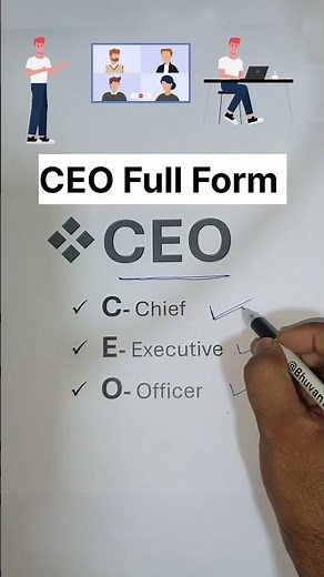 CEO Full form | CEO | Full Form of CEO #ceo #shortsfeed