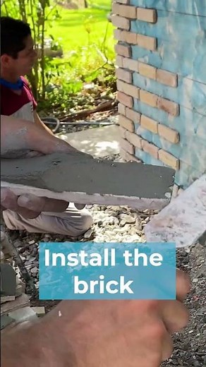 How to install brick veneer on walls step by step