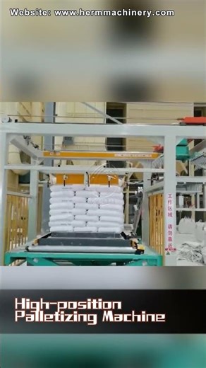 Automatic Feed Bag Palletizing Robot | Fast & Reliable Palletizer System #roboticpalletizer