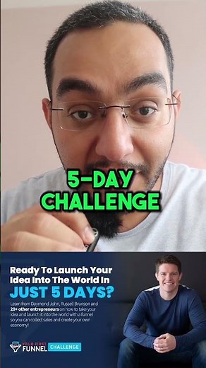 Your First Funnel Challenge By Click Funnels (Sales Funnels Explained) #shorts #salesfunnel